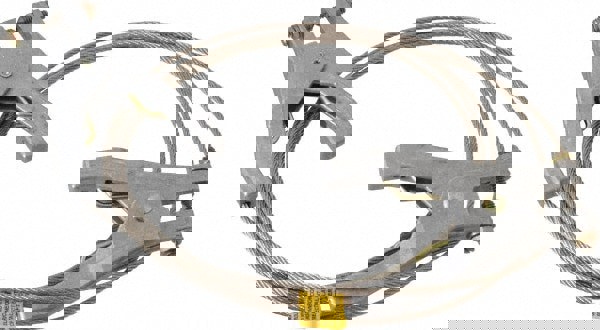 19 AWG, 10 Ft., Hand Clamp, Grounding Cable with Clamps